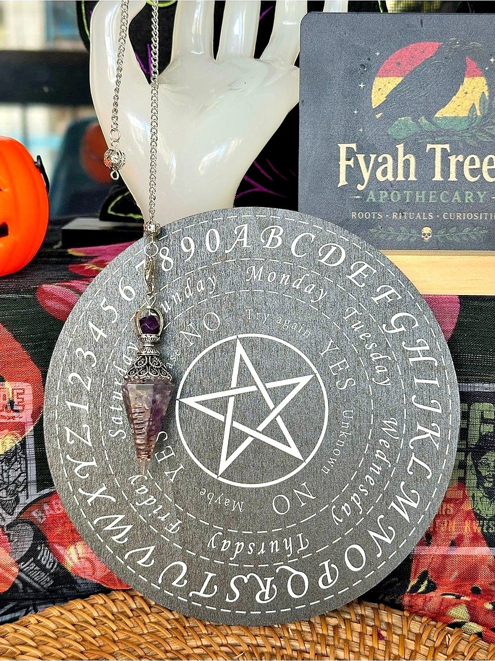 Pentagram Pendulum & Divination Board Set